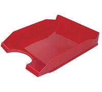 Office PRODUCTS 18016021-04 - Vaschetta portacorrispondenza per scrivania, in polistirene/PP, formato A4, colore: Rosso