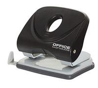 OFFICE PRODUCTS 18051611-05 - Perforatore fino a 30 fogli/meccanismo e alloggiamento in metallo/braccio in plastica (ABS), colore: Nero con cappuccio in plastica antiscivolo per il pavimento