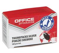 Office Products 18195013 - 19 classico puntine 100 pezzi, colore: Argento