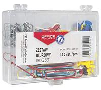 Office Products 18301119 - 99 Set Ufficio puntine, elastici in gomma e clip di lettera Mix 110 pezzi