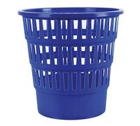 Office Products 19053621-01 - Cestino per la spazzatura da 16 litri, in plastica, design per ufficio, cucina, resistente agli strappi, 1 pezzo, colore: blu, dimensioni: 30,8 x 31 x 30,8 cm