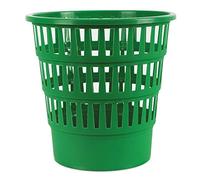 Office Products 19053621-02 - Cestino per la spazzatura da 16 litri, in plastica, per ufficio, cucina, resistente agli strappi, 1 pezzo, colore: verde, dimensioni: 30,8 x 31 x 30,8 cm
