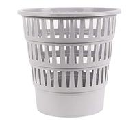 Office Products 19053621-10 - Cestino per la spazzatura da 16 litri, in plastica, design per ufficio, cucina, resistente agli strappi, 1 pezzo, colore: grigio, dimensioni: 30,8 x 31 x 30,8 cm