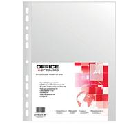 Office PRODUCTS 21141215-90 - Buste trasparenti in polipropilene, formato A4, grana 40 µm, 100 pezzi, trasparente