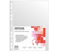 Office Products 21142215 - 90 buste trasparenti, PP, A4, trasparente, 40 µm 100 pezzi, trasparente
