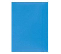Office PRODUCTS 21191131-21 - Cartellina con elastico, formato A4, grammatura 300 g/m², 3 alette, colore: Azzurro