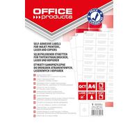 Office PRODUCTS - Etichette autoadesive per indirizzi, 210 x 297 mm, 100 fogli A4, colore: Bianco/Economico