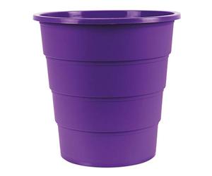 Office Products Model 19054621-04 - Cestino per la spazzatura in plastica, 16 litri, rotondo, per ufficio, cucina, 1 pezzo, viola, elegante e pratico, stabile, dimensioni: 30,8 x 31 x 30,8 cm