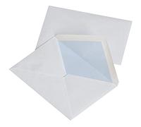 Office PRODUCTS NK C6 - Buste da lettera con colla, 114 x 162 mm, 75 g/m², 50 pezzi, colore bianco, formato C6, peso superficie (g/m2) -75, dimensioni (mm)-114 x 162 cm