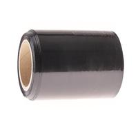 Office Products, pellicola elastica nera, 1 piccolo rotolo/pellicola elastica a mano, 90 m - 10 cm/0,25 kg netto 23 my, rotolo di pellicola estensibile, pellicola avvolgente e trasloco