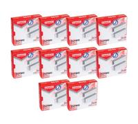 Office PRODUCTS 18072389-19 - Graffette per graffette, 23/23, argentate, 10.000 pezzi (10 x 1000 pezzi)