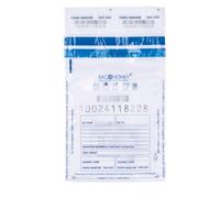 Office Products, sacchetti di sicurezza, 50 pezzi, trasparenti, formato A5, 150 x 220 mm, a prova di espulsione, per il trasporto di contanti e oggetti di valore, numerati singolarmente