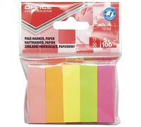 Office Products - Strisce di carta da 15 x 50 mm, 5 x 100 fogli, colori assortiti