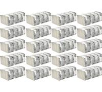 OFFICE PRODUCTS ZZ - Asciugamani pieghevoli, riciclati, economici, universali, per la casa/ufficio, per il bagno, per servizi igienici, efficienti, assorbenti, 1 velo, 4000 fogli, 20 pezzi, colore