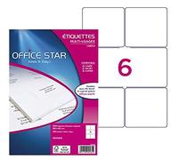 Office Star - Confezione di 600 etichette multiuso 99,1 x 93,1 mm Bianco