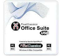 Office Suite 2026 su chiavetta USB | Alternativa a MS Office compatibile con Office 2024, 2021 - file Word, Excel e PowerPoint | Licenza a vita | Basato su Apache OpenOffice | PC Windows 11, 10 e Mac