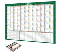 Office Wall Calendar - 29.1 Inches Wall Planner Calendar | Large Monthly Organizer - Paper Habit Tracking Schedule Board With Stickers for Home Office Study Productivity Planning