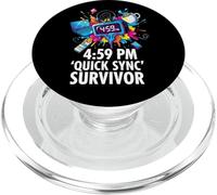 Office Worker 4:59 PM Quick Sync Survivor Meme PopSockets PopGrip per MagSafe