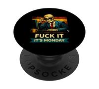 OfficeFuck It It`s Lunedi Mood SkeletonWorkplace Sarcasmo PopSockets PopGrip Adesivo
