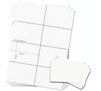 OfficeGear formato A7 cartoncini (55 fogli 440 card) 74x105mm stampabil per ricambio schedari indici indirizzari - Template gratuito