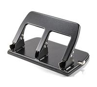 Officemate 90088 - Perforatrice a 3 fori con manico ergonomico, capacità 30 fogli, colore: nero