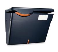 Officemate Cartella di sicurezza da parete con coperchio, nero, 1 file (21472)