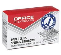 OFFICER PRODUCTS 18085015-05 - Graffette rotonde in metallo argentato, 50 mm, 1000 pezzi (10 x 100), nichelate