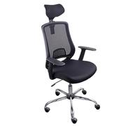 OFFICER PRODUCTS ITAKA - Sedia da ufficio ergonomica, girevole, con rotelle, capacità di carico massima: 136 kg/per ufficio, studio