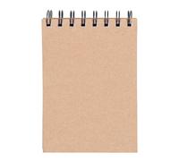 OFFICER PRODUCTS Journal - Blocco note a spirale, formato A6, a quadretti, confezione da 8 pezzi, 80 fogli per blocco, mini quaderno, blocco a spirale, con rilegatura a spirale/blocco scolastico