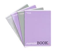 OFFICER PRODUCTS Quaderno scolastico formato A5, 32/32 fogli a righe, confezione da 8 pezzi, colori assortiti, per bambini a scuola elementare, con bordo, biglietti bianchi