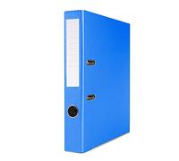 OFFICER PRODUCTS Raccoglitori per documenti A4/Set da 24/50 mm/5 cm/Blu/Raccoglitore ad anelli/Copertina in plastica PP/Meccanismo di chiusura/Organizzazione documenti/Per ufficio domestico
