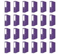OFFICER PRODUCTS Raccoglitori per documenti A4/Set da 24/75 mm/7,5 cm/Viola/Raccoglitore ad anelli/Copertina in plastica PP/Meccanismo di chiusura/Organizzazione documenti/Per ufficio domestico