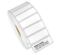 OfficeSmartLabels - Etichette di spedizione vuote termiche dirette da 1,5 "x0,5" per stampanti Rollo Label & Zebra Desktop e altro ancora - 1" Core, adesivo permanente e perforato [10 rotoli = 23500 etichette]