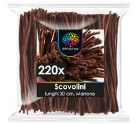 OfficeTree 220 pulitori per pipa e marrone - 30 cm - filo flessibile e indeformabile - detergente per fai da te