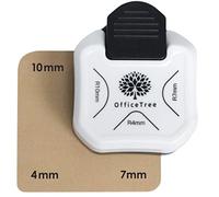 OfficeTree Perforatrice angolare 3 in 1 per carta - 3 vie, punzonatrice angolare per foto - Fustellatrice angoli arrotondati - Rotondo angolare per carta solida, biglietti di invito, biglietti regalo