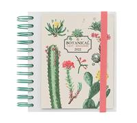 Official Botanical 2022 Diary Day To Page - 12 Months Planner January 2022 - December 2022 - Botanical Diary 2022 Daily Planner