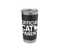Official Cat Parent Bicchiere termico in acciaio inox doppia parete
