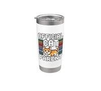 Official Cat Parent Bicchiere termico in acciaio inox doppia parete