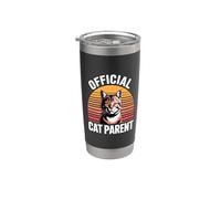 Official Cat Parent Bicchiere termico in acciaio inox doppia parete