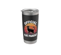 Official Cat Parent Bicchiere termico in acciaio inox doppia parete