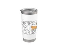 Official Cat Parent Bicchiere termico in acciaio inox doppia parete
