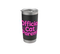 Official Cat Parent Bicchiere termico in acciaio inox doppia parete