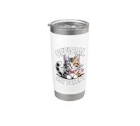 Official Cat Parent Bicchiere termico in acciaio inox doppia parete