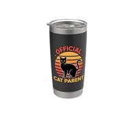 Official Cat Parent Bicchiere termico in acciaio inox doppia parete