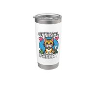 Official Cat Parent Bicchiere termico in acciaio inox doppia parete