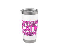 Official Cat Parent Bicchiere termico in acciaio inox doppia parete