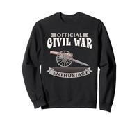 Official Civil War Enthusiast Guerra Civile Americana USA Felpa