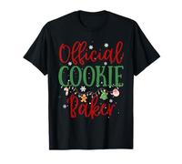 Official Cookie Baker Funny Christmas Family Matching Maglietta