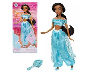 Official Disney Aladdin Principessa Jasmine Classica Bambola Con Spazzola