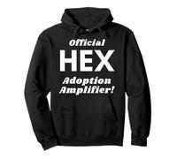 Official Hex Adoption Amplifier - Blockchain Crypto CD - Hex Felpa con Cappuccio
